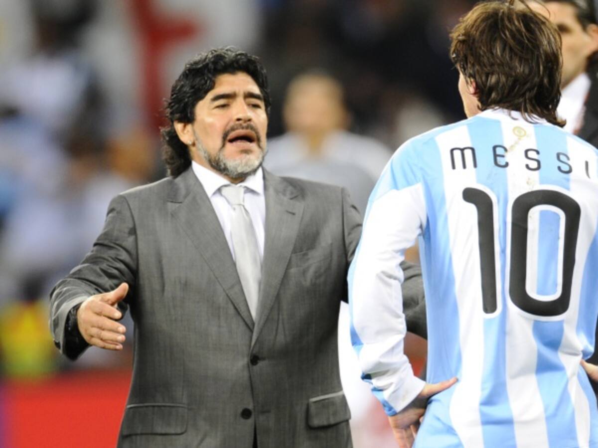 Diego Maradona: "No lo endiosemos más... Messi en Argentina es uno más"