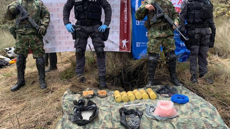 En zona rural de Pijao, Quindío hallan caleta de explosivos abandonada