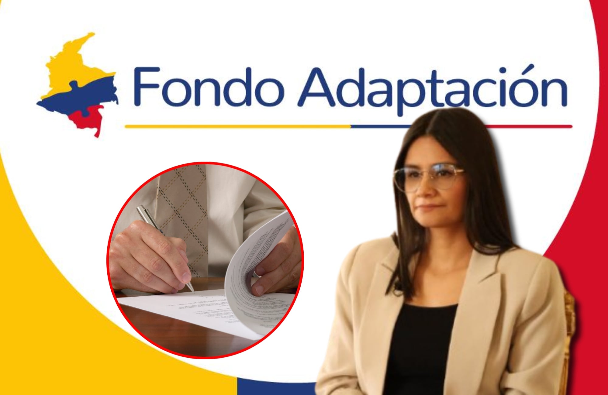 Fondo Adaptación y Angie Rodríguez. Fotos: Fondo Adaptación / Getty Images