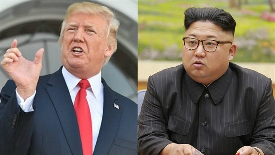 Donald Trump, presidente de Estados Unidos, y Kim Jong-un, presidente de Corea del Norte. Foto: Getty Images