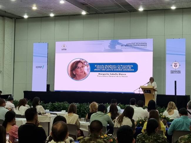 Procuradora Margarita Cabello durante instalación de evento en Barranquilla./ Foto: Caracol Radio