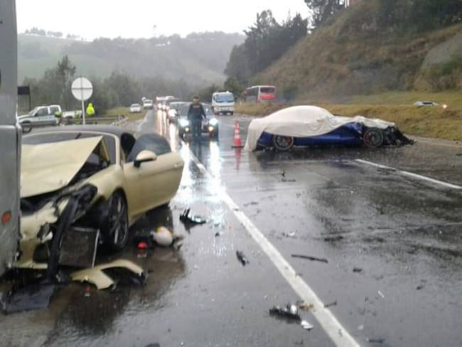 Carros de alta gama accidentados en vía Bogotá–Tunja suman 71 infracciones