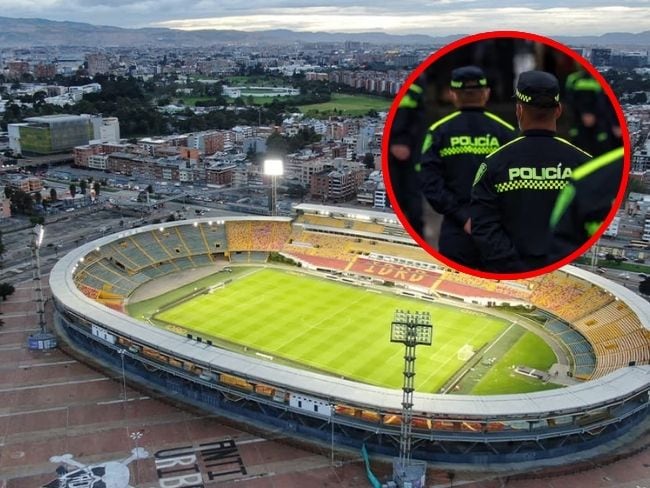 Cerca de 700 policías estarán en las calles para el partido Millonarios vs. Nacional en Bogotá