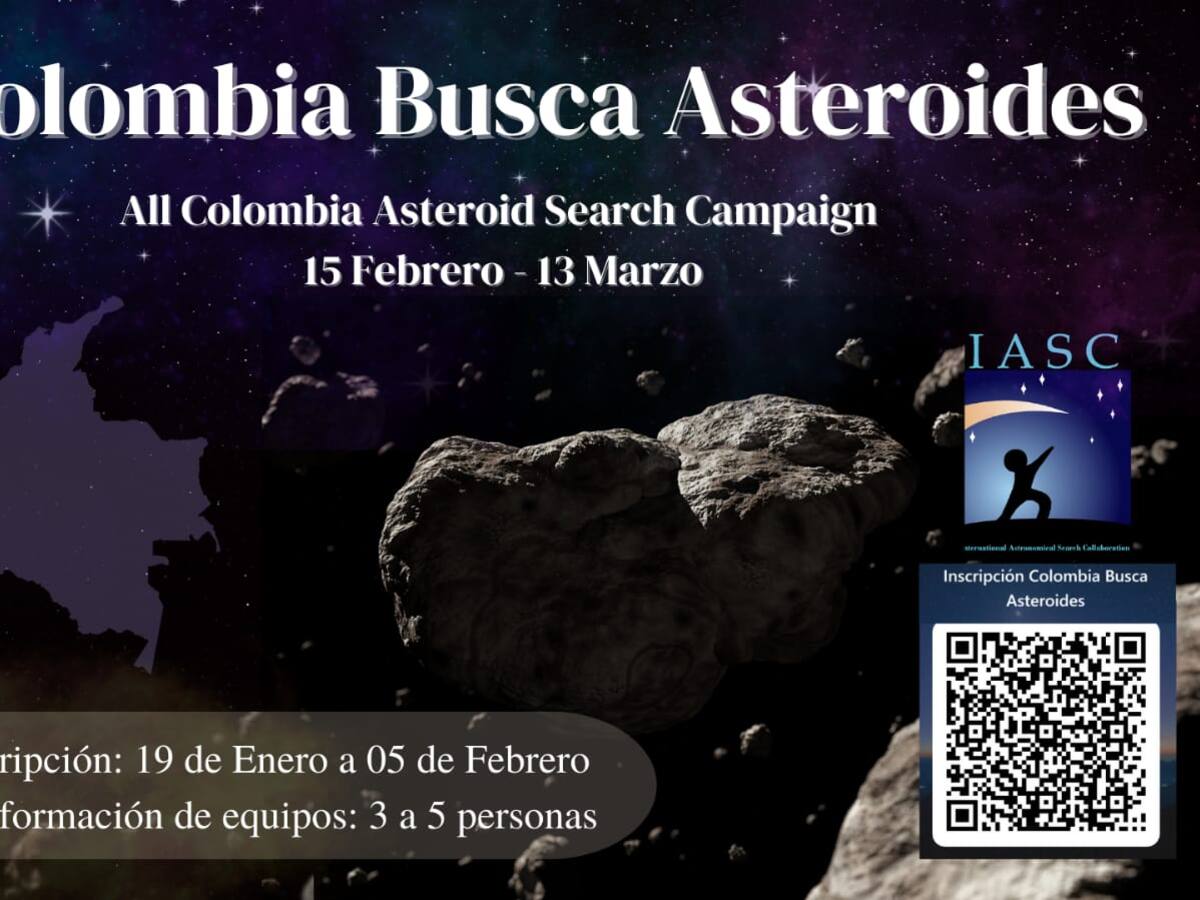 Colombia busca asteroides: proyecto astronómico gratuito