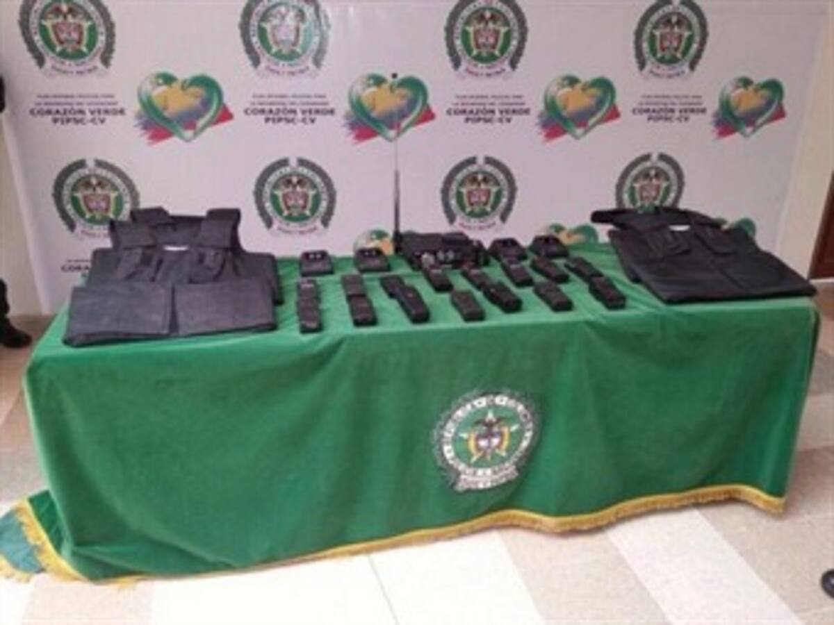 Policía del Quindío se incautó de chalecos antibala que iban para Pasto