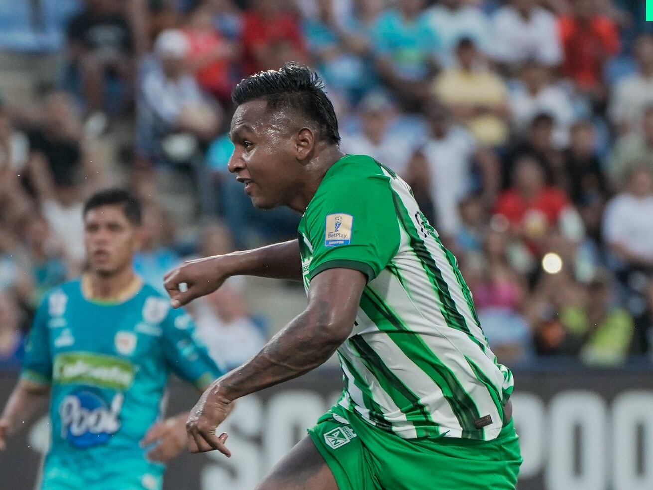 Afredo Morelos con Atlético Nacional en Liga / @nacionaloficial