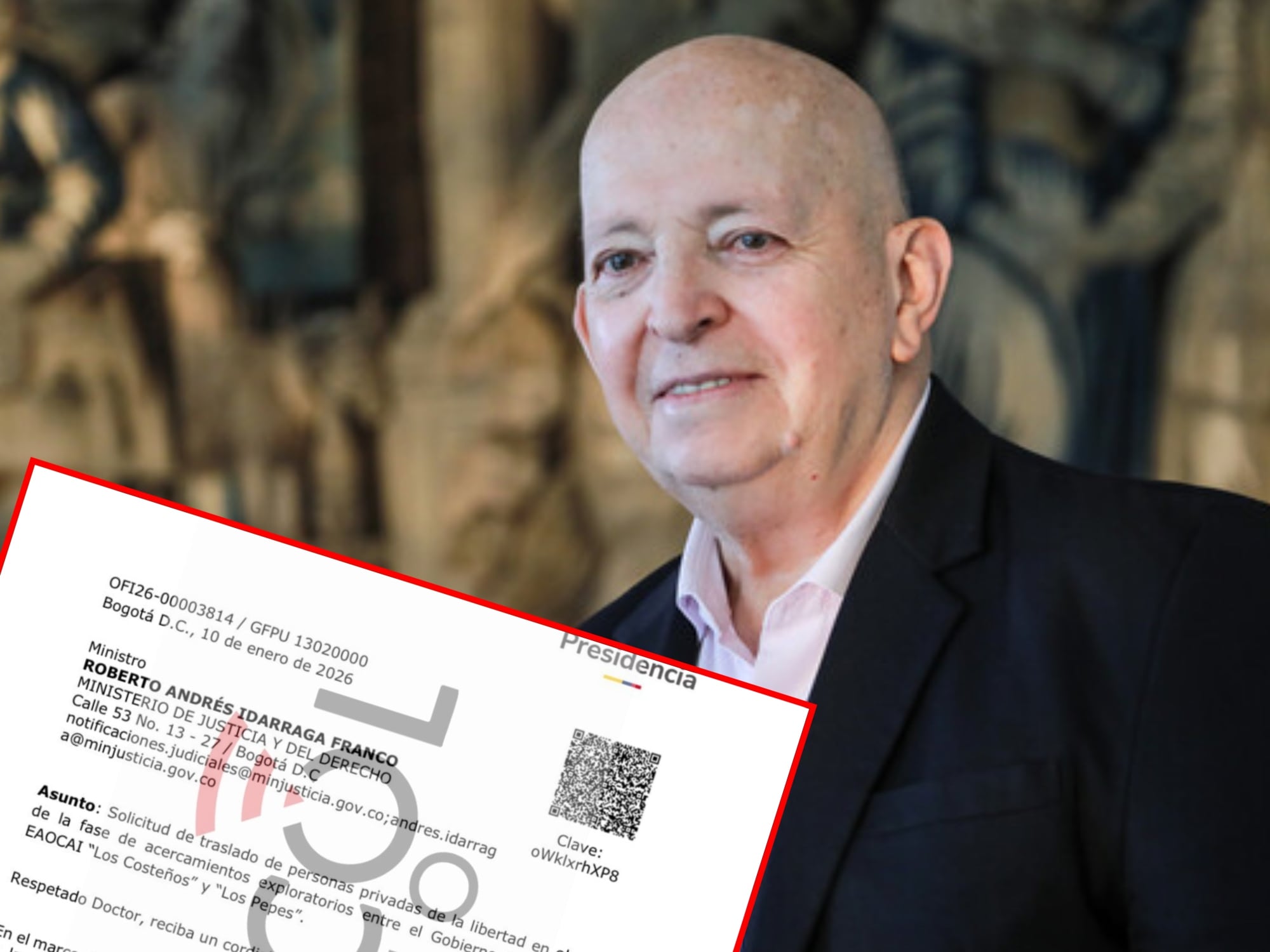 Otty Patiño. Foto: Colprensa (Cortesía Presidencia).