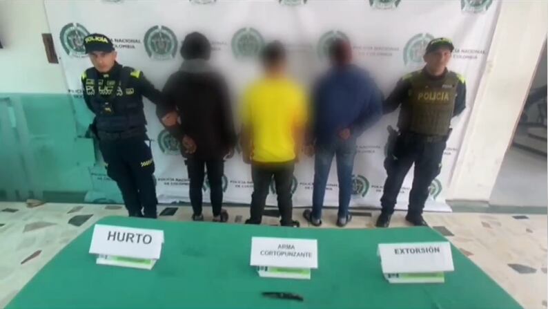 Capturados tres presuntos integrantes del Tren de Aragua por extorsión en Bogotá