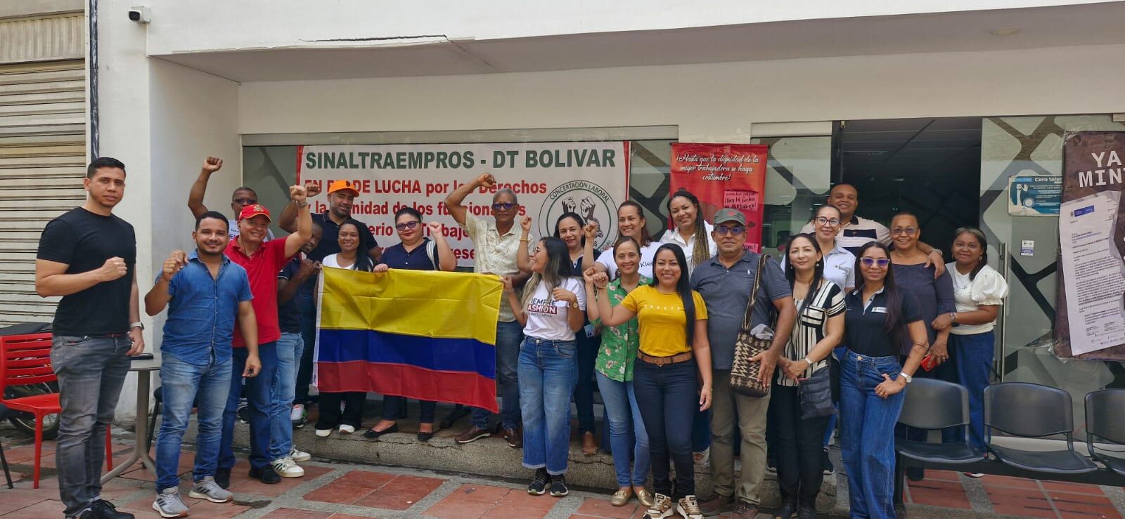 Huela de MinTrabajo en Medellín. Foto: Sinaltraempro