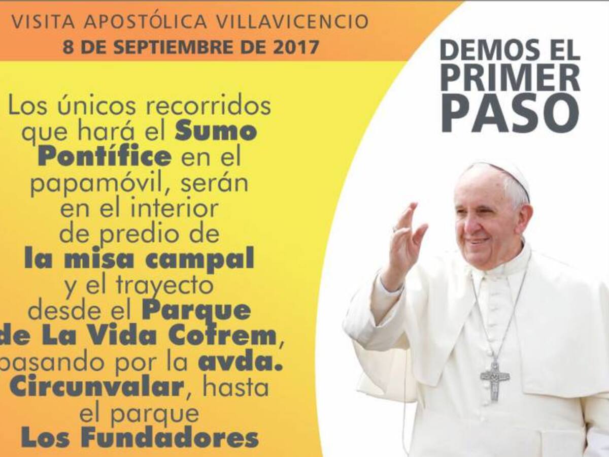 Con 9.000 policías se brinda seguridad a visita del papa a Villavicencio