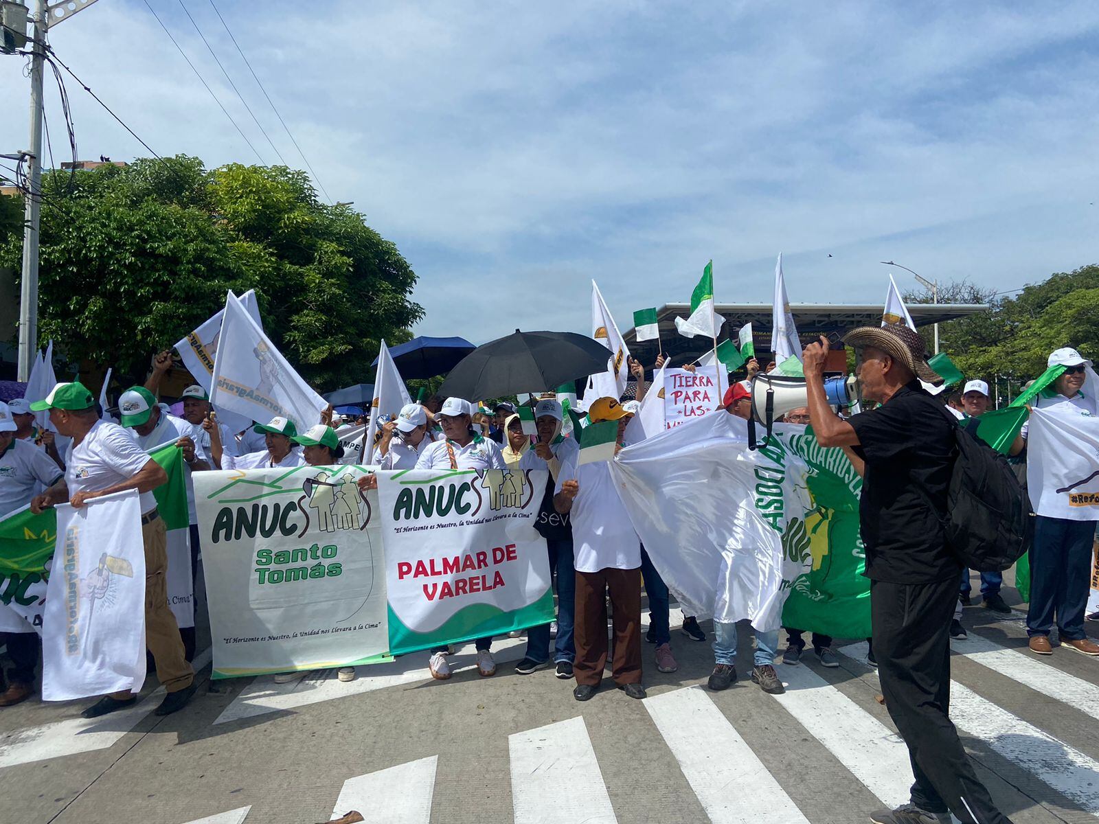 Movilización de organizaciones campesinas en Barranquilla./ Foto: Cortesía