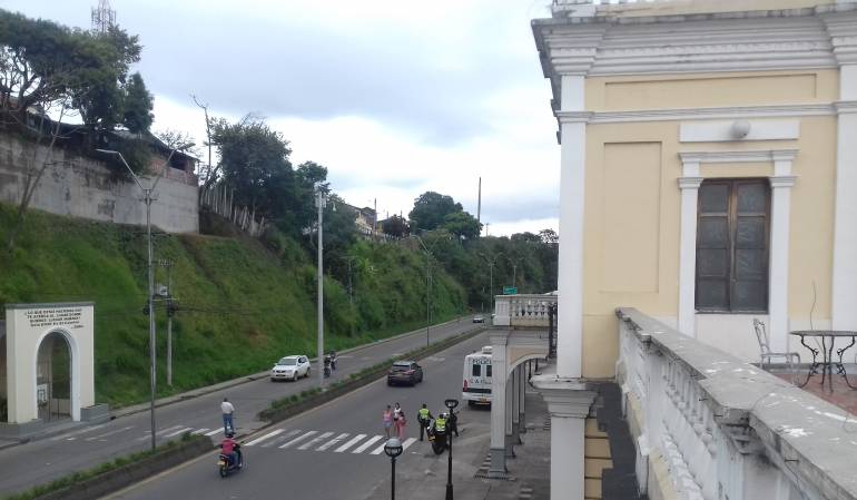 Zona de la antigua estación del ferrocarril de Armenia