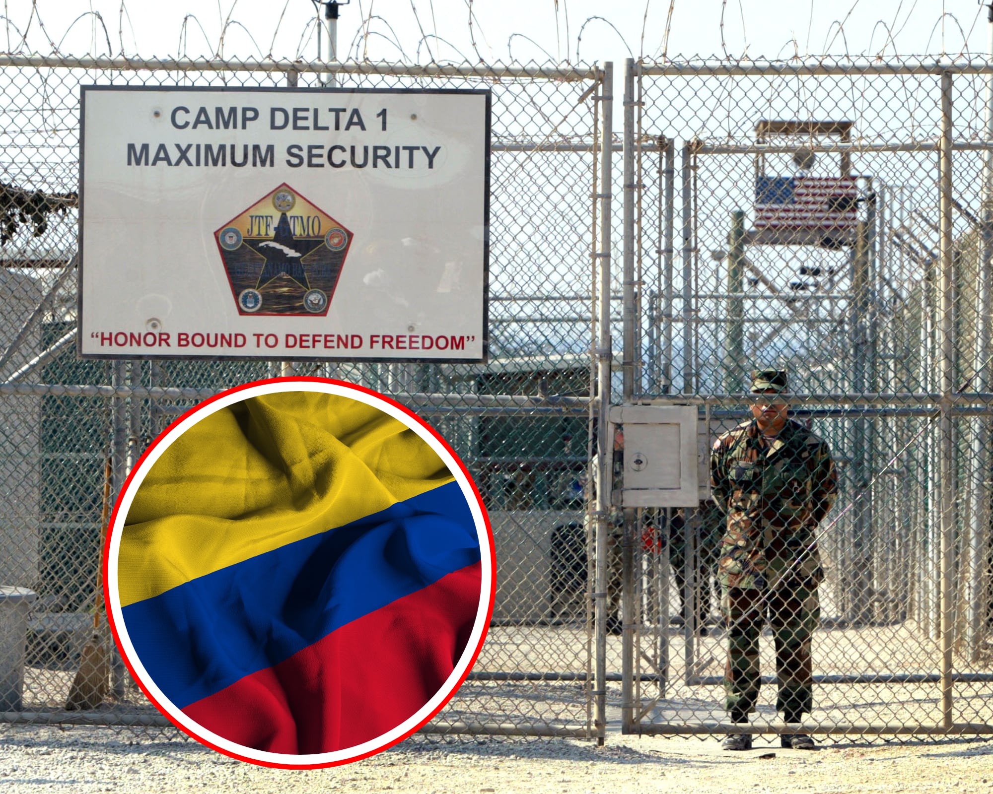 Algunos de los inmigrantes tienen graves condenas penales. Las autoridades estadounidenses han trasladado a detenidos no solo de Colombia sino de más países del Hemisferio Occidental, África, Asia y Europa a la base naval. 
(Foto:   Caracol Radio / Getty )