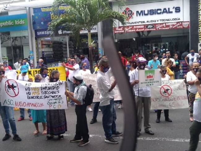 Protestas de veedores por falta de respuesta de la Procuraduría Regional