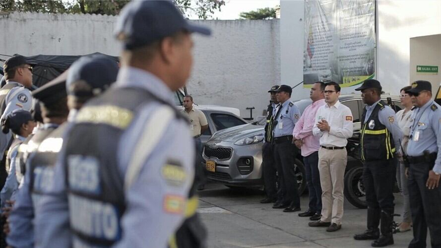 Agentes de tránsito. Foto: Cortesía: Alcaldía de Cartagena