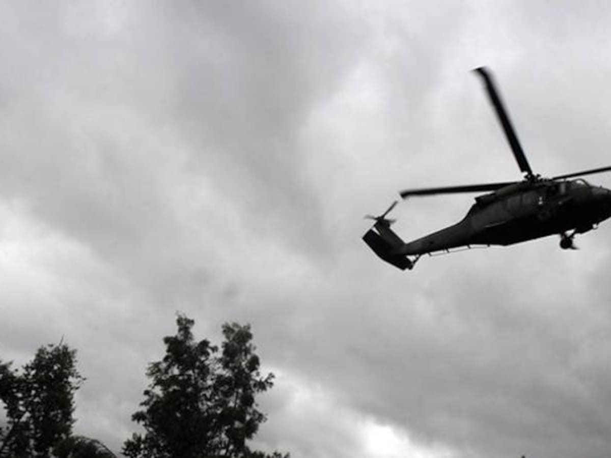 Aparece helicóptero accidentado en Caldas