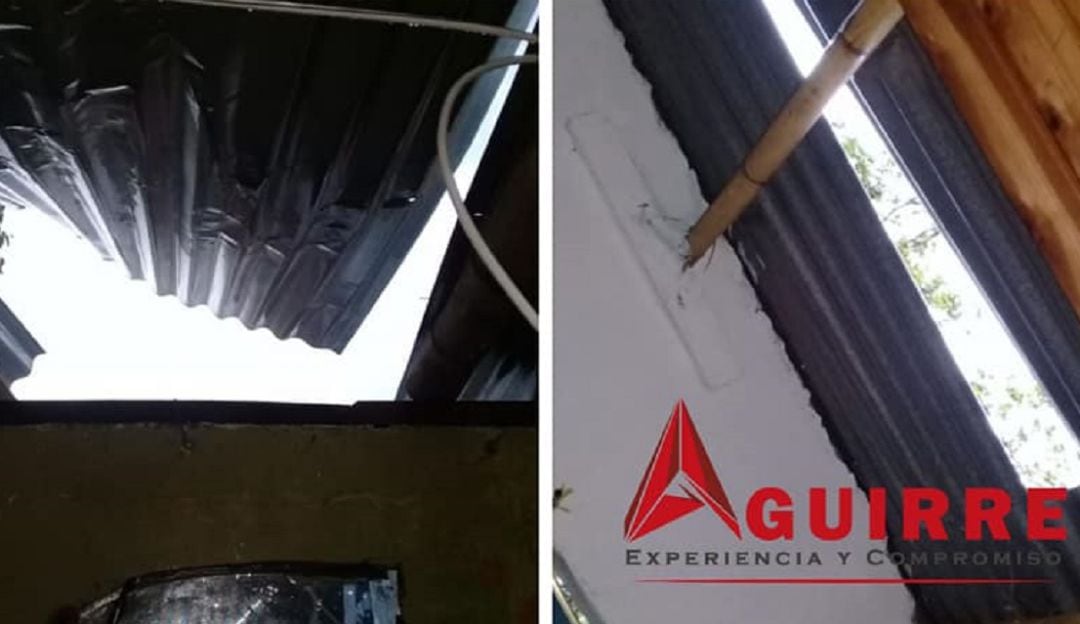 Vendaval en zzona rural de Manizales