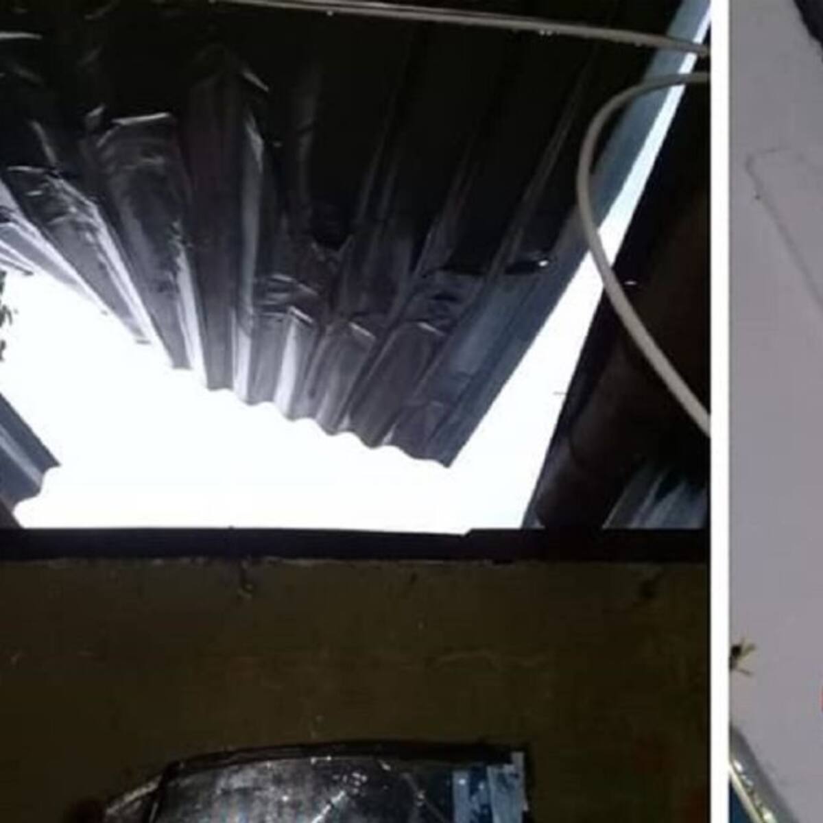 Vendaval deja varias viviendas afectadas en el kilómetro 41
