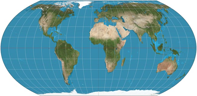 El mapa equilibra los tamaños reales dado que en los mapas actuales Groenlandia se presenta tan grande como África a pesar de que el continente africano cubre un área 14 veces mayor.
(Foto: Cortesía Equal Earth projection)