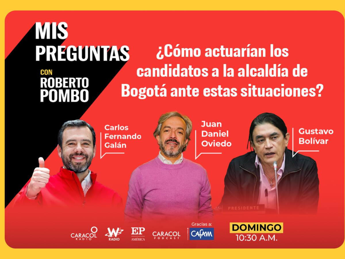 ¿Cómo actuarían los candidatos a la Alcaldía de Bogotá ante estas situaciones?
