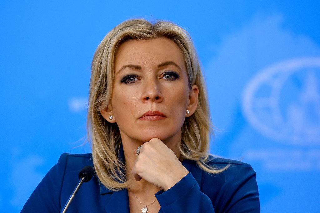 Maria Zakharova. (Photo by Russian Foreign Ministry Press Service / Handout/Anadolu Agency via Getty Images)