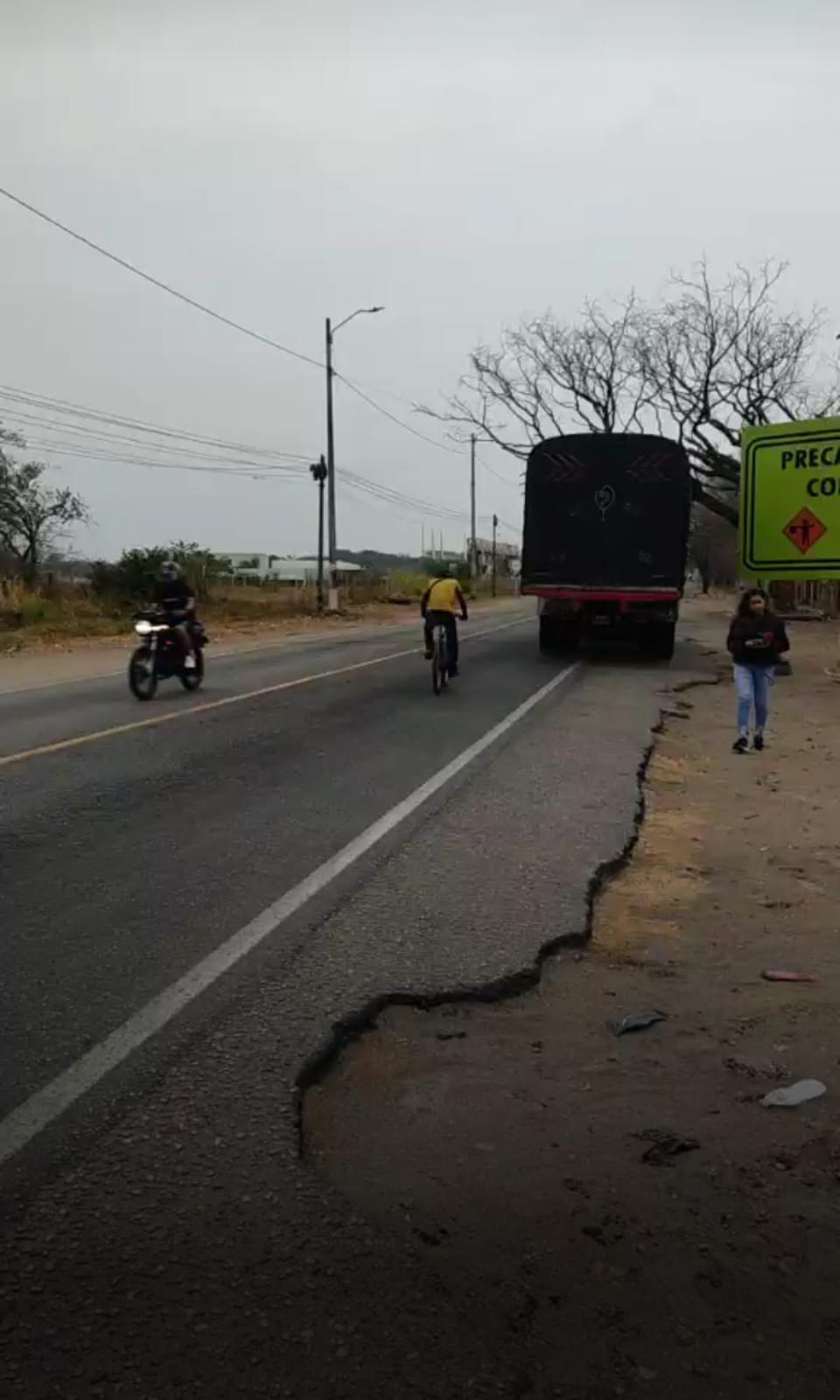 Ruta 45 sector Central de abastos Neiva