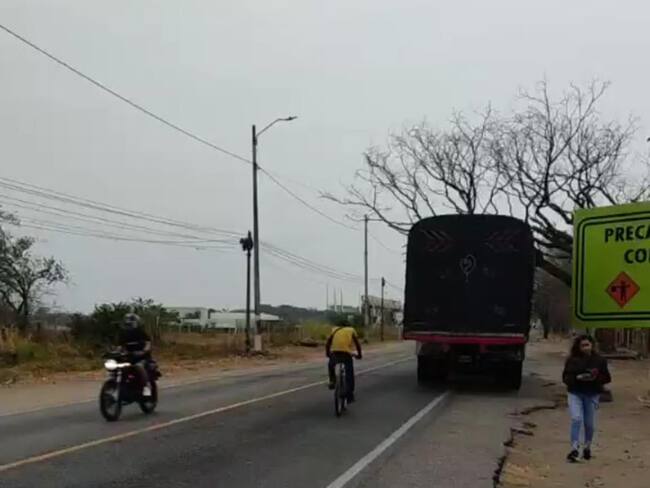 Ruta 45 sector Central de abastos Neiva