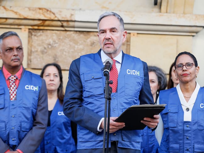 Los comisionados de la CIDH anunciaron este lunes que realizarán hasta el 19 de abril un recorrido por varias ciudades de Colombia con el propósito de observar la situación de los derechos humanos y el impacto de la violencia. EFE/ Carlos Ortega