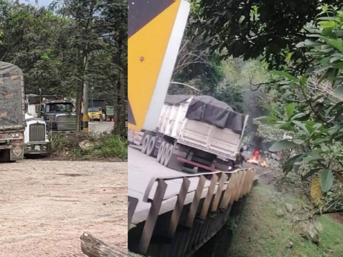 Bloqueada con tractomulas vía que comunica a Cúcuta con el Catatumbo