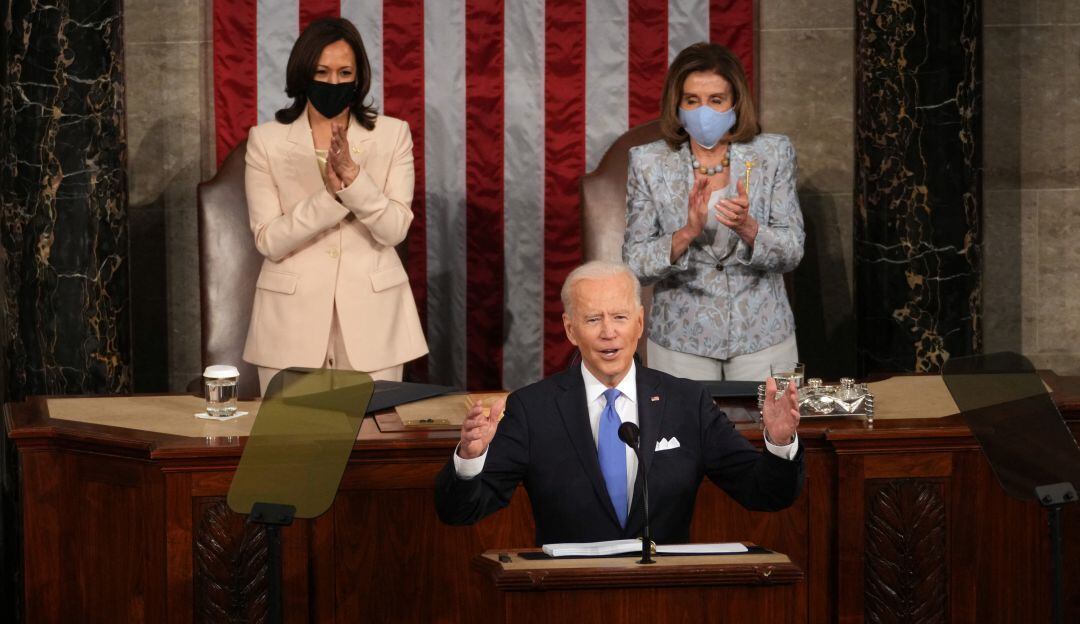 Biden en su aparición ante el Congreso 