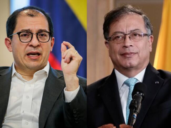 Fiscal Francisco Barbosa y presidente Gustavo Petro. Foto: (Colprensa-Mariano Vimos) / Colprensa (Cortesía presidencia de la República de Colombia)