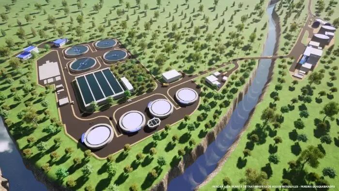 Imagen de archivo de la maqueta de la PTAR para Pereira y Dosquebradas - Alcaldía de Pereira.