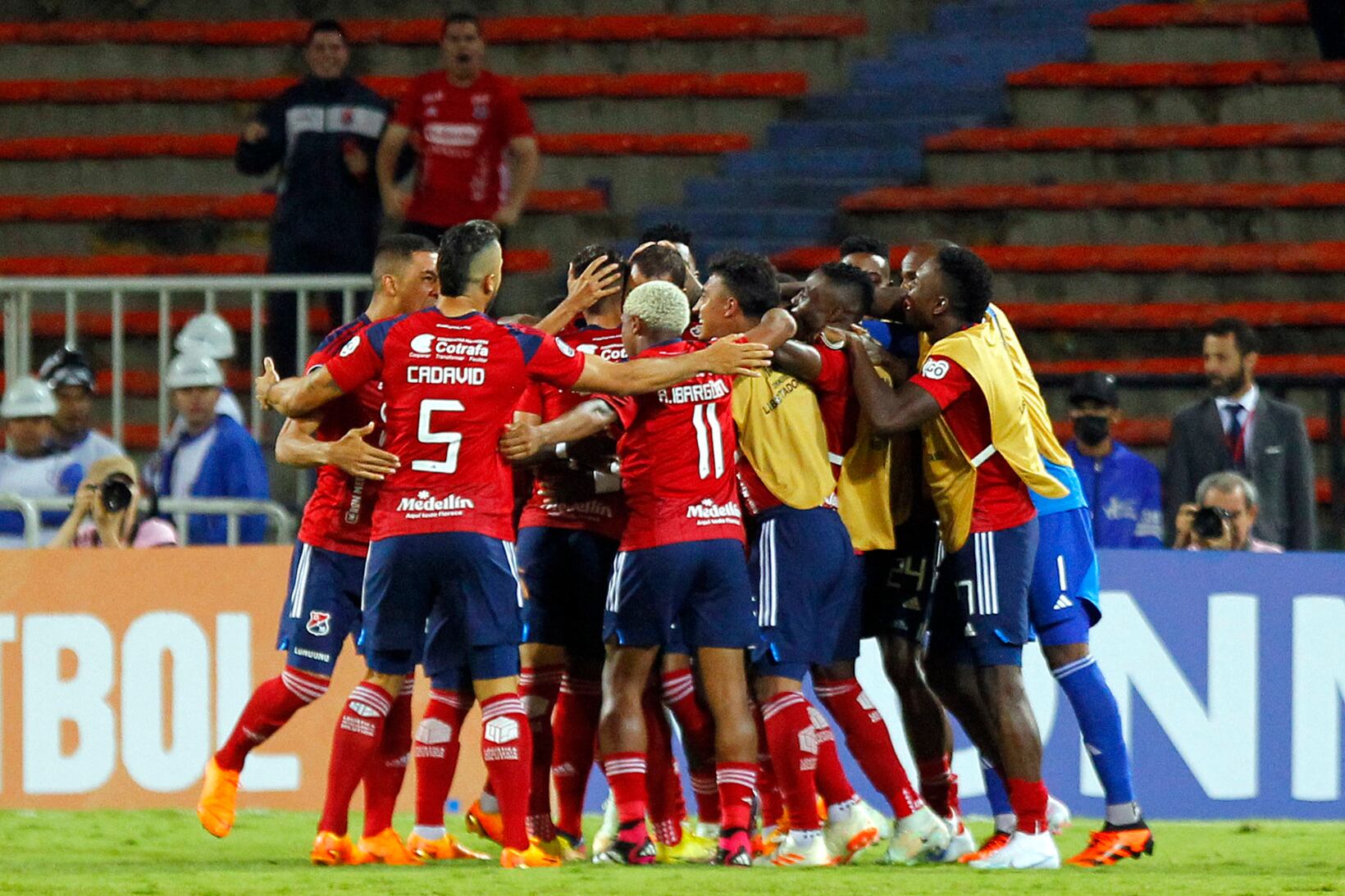 Independiente Medellín ganó, gustó y goleó en Copa Libertadores. (Photo by Fredy BUILES / AFP) (Photo by FREDY BUILES/AFP via Getty Images)