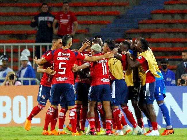 Independiente Medellín ganó, gustó y goleó en Copa Libertadores. (Photo by Fredy BUILES / AFP) (Photo by FREDY BUILES/AFP via Getty Images)