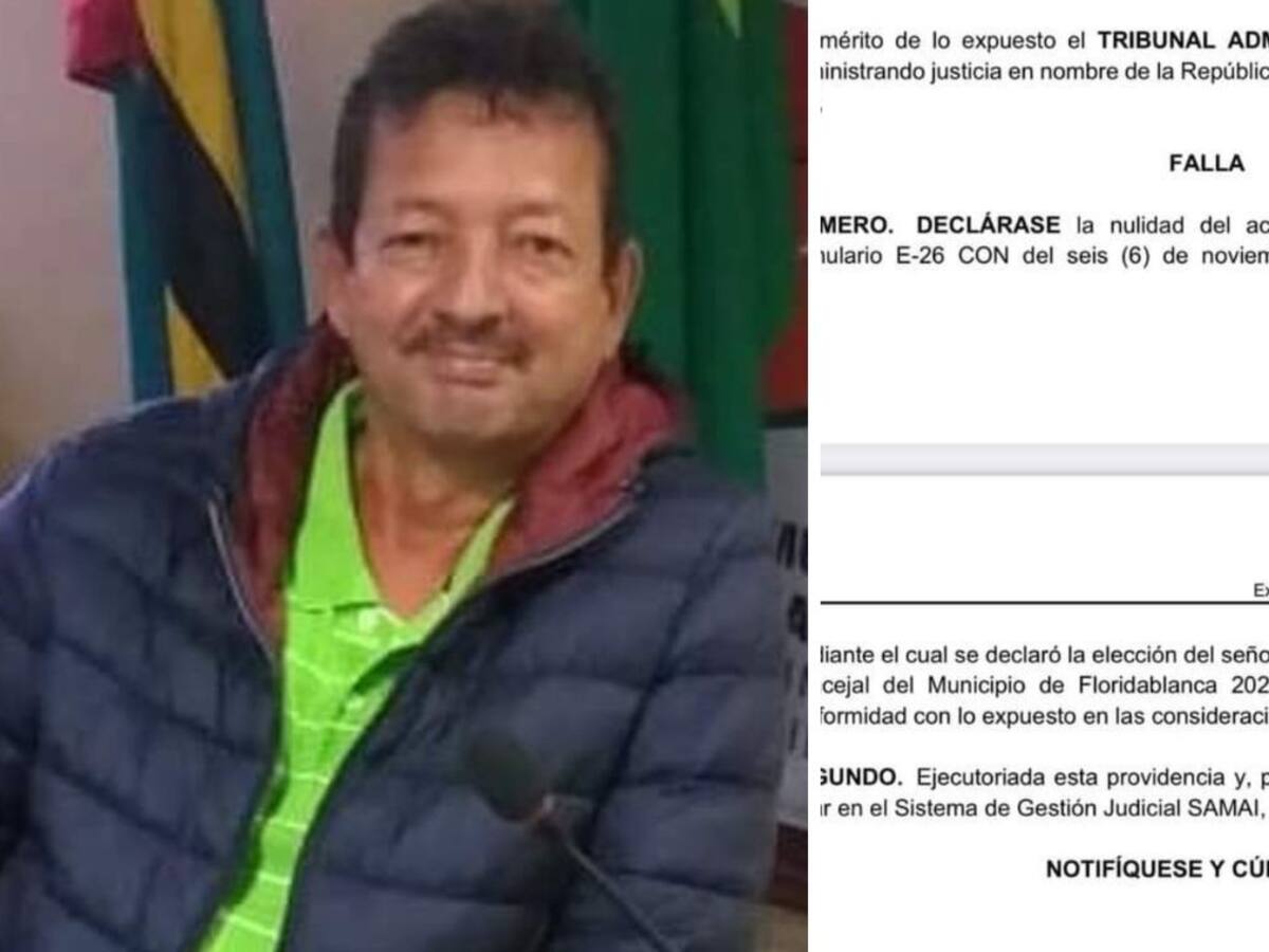Tribunal de Santander anuló elección del presidente del Concejo en Floridablanca