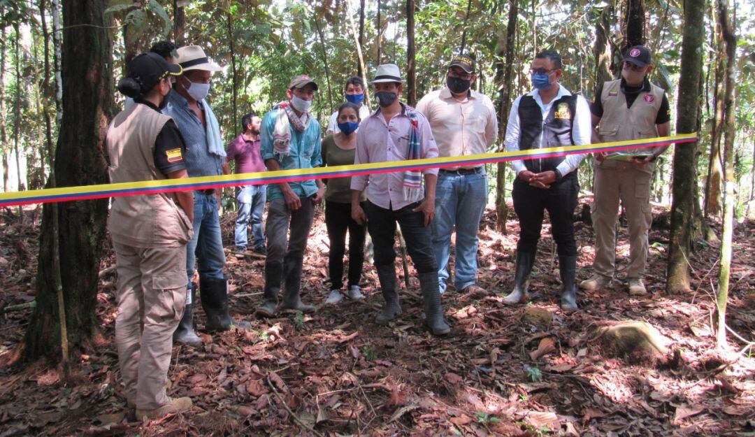 Entrega de territorio libre de minas entipersonal en Norcasia.