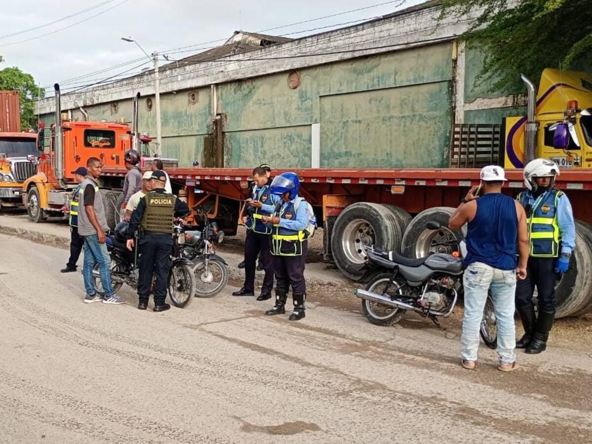 30 motos inmovilizadas por no respetar normas y violar prohibición del parrillero hombre