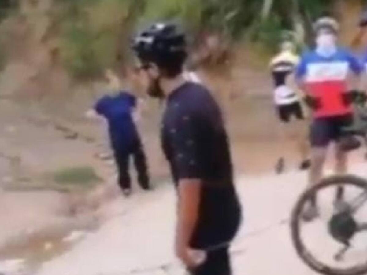 VIDEO: Atracan a ciclistas en Girón