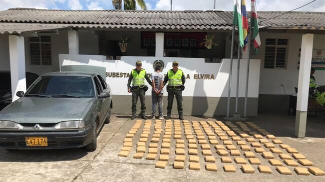 El conductor de 21 años fue capturado y dejado a disposición de la Fiscalía General de la Nación. Foto: Policía Nacional