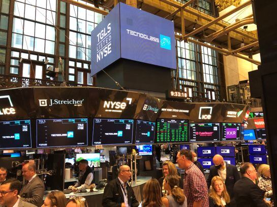 Compañía colombiana Tecnoglass tocó campana en Bolsa de Valores de Nueva York