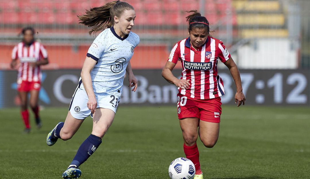 Leicy Santos jugó 60 minutos en el empate del Atlético Madrid 1-1 ante el Chelsea.