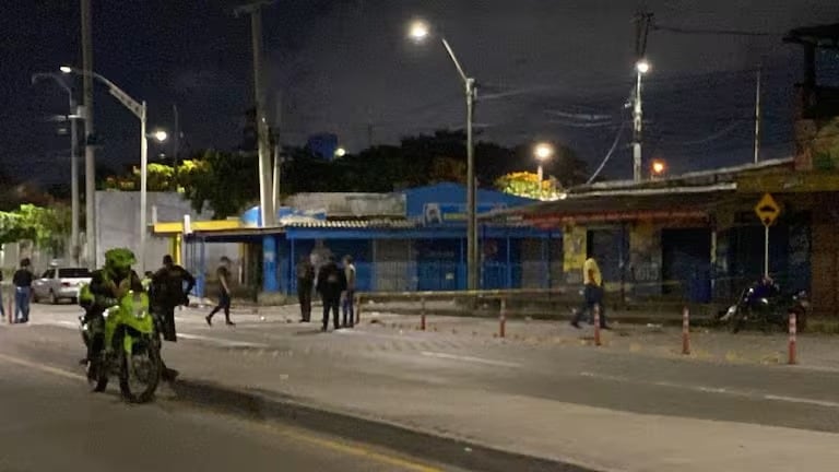 Lugar en donde se registró la masacre de seis personas en el barrio Las Flores, en 2022. Foto: Cortesía.