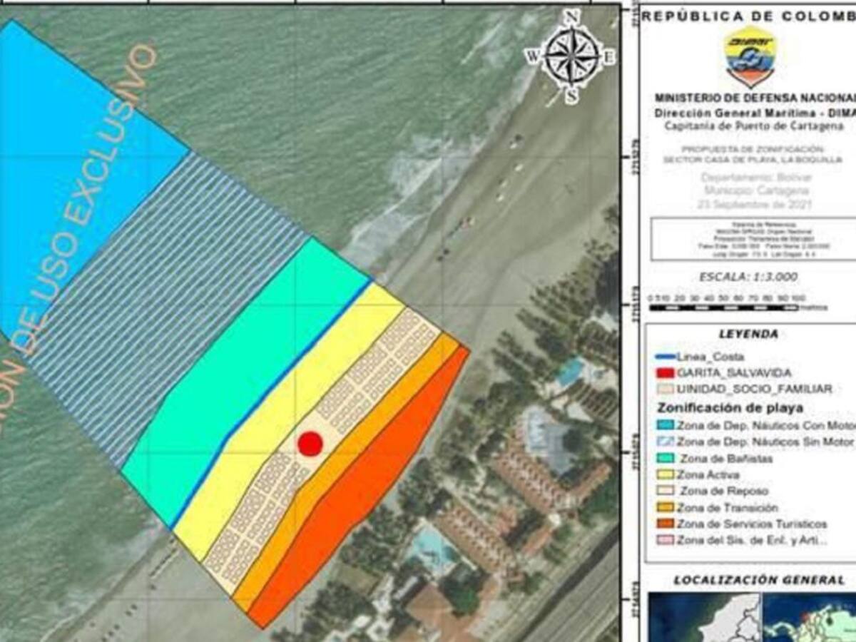 DIMAR otorgó concepto de favorabilidad para zonificar playa en La Boquilla