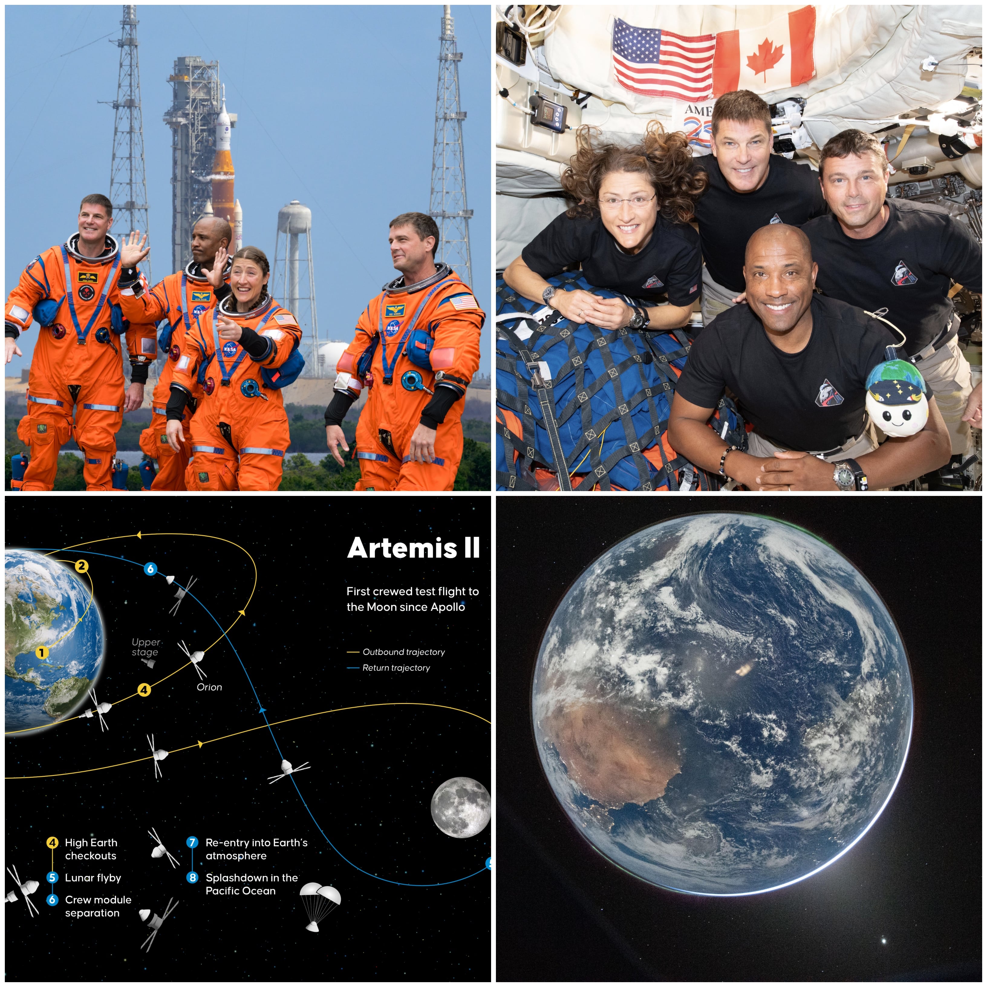 NASA compartió fondos de pantalla de la misión Artemis II: Así puede descargarlos de forma gratuita. Foto: NASA.