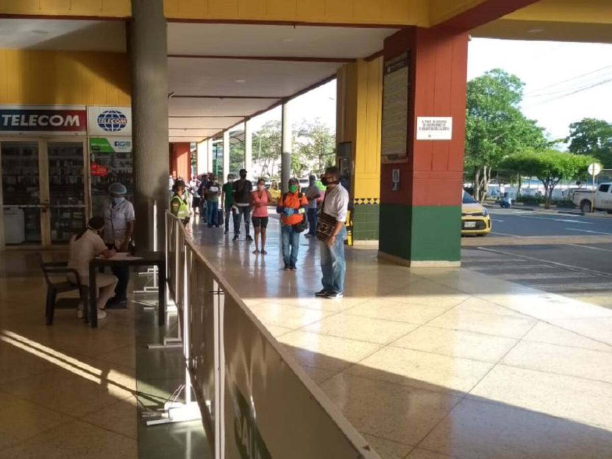 Controles durante reapertura en la Terminal de Transporte de Cartagena