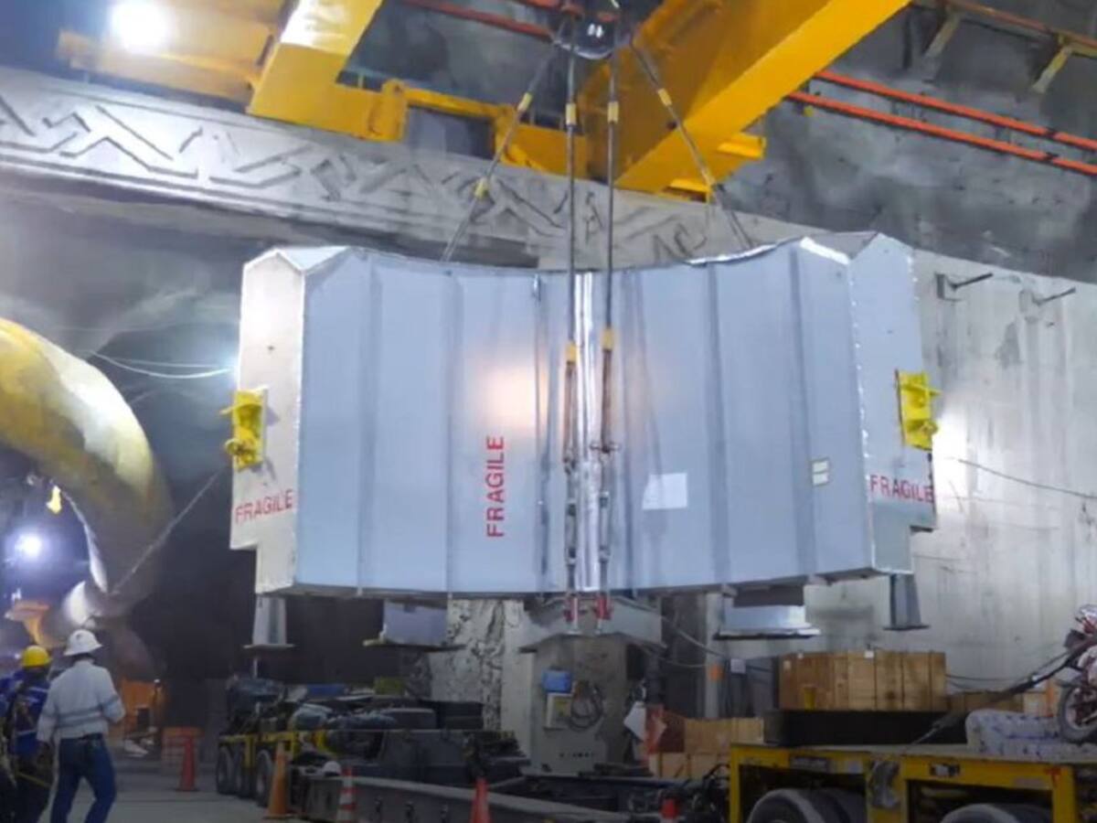Comenzó el ensamble del estator de la primera turbina de Hidroituango