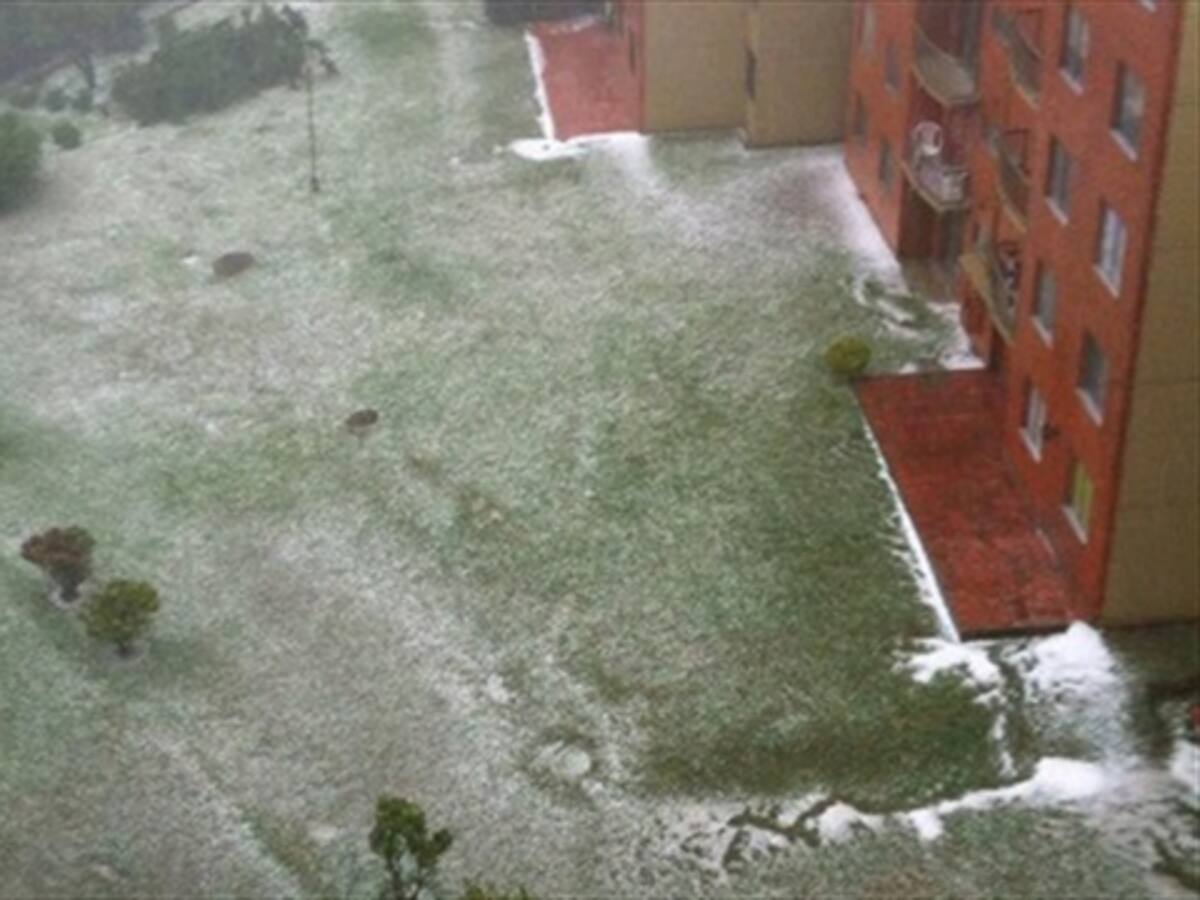 Fuerte granizada se vivió en el sur del Valle de Aburrá