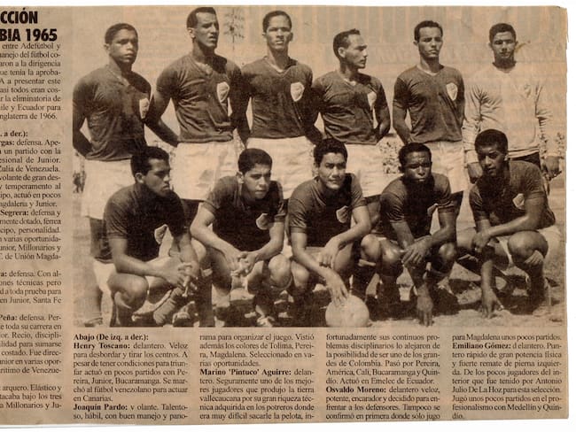 La Selección Colombia de 1965 en El Pulso del Fútbol