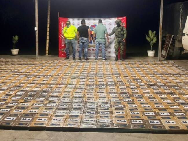 Ejército y Policía incautaron más de una tonelada de cocaína en el norte del Cauca
