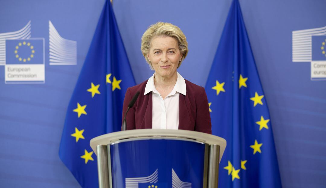 La presidenta de la Comisión Europea, Ursula Von der Leyen
